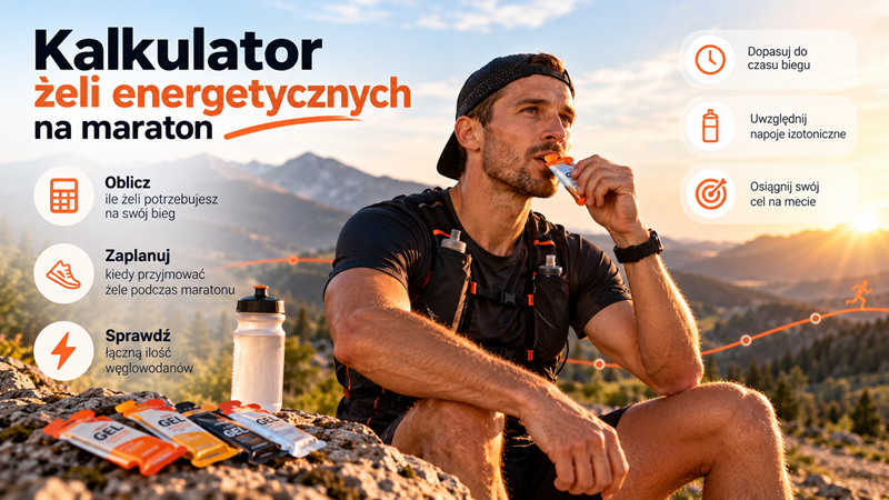 Kalkulator żeli energetycznych na maraton