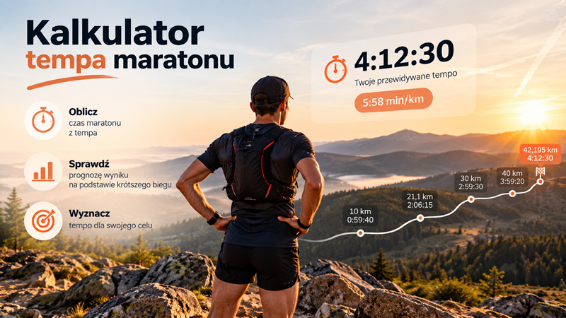 Kalkulator tempa maratonu – ile zajmie Ci trasa 42,195 km?
