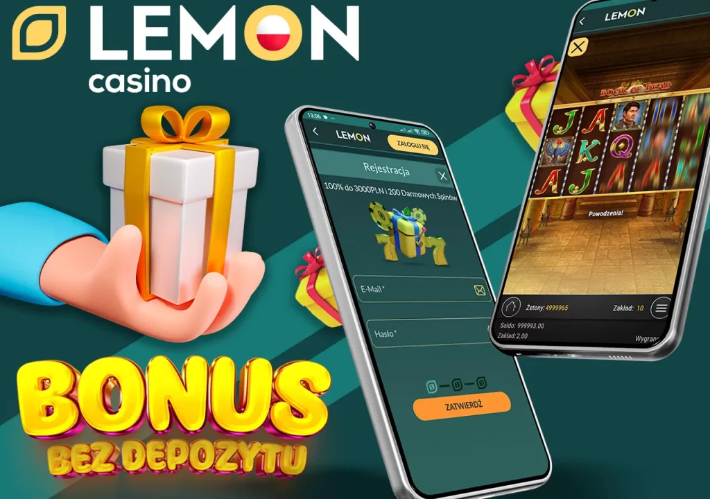 Zarejestruj się i otrzymaj bonus bez depozytu w Lemon Casino